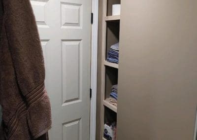 Laundry closet remodel by Downey Construction