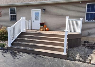 Exterior steps by Downey Construction