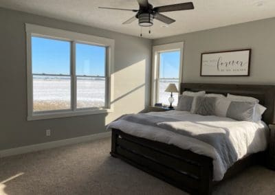 Beachfront bedroom remodeled by Downey Construction