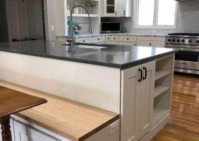Kitchen island by Downey Construction