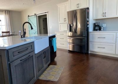 Country style kitchen remodel by Downey Construction
